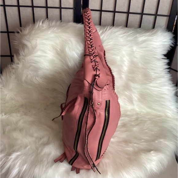 OrYANY Whipstitch Expandable Leather Hobo Bag - Picture 9 of 16